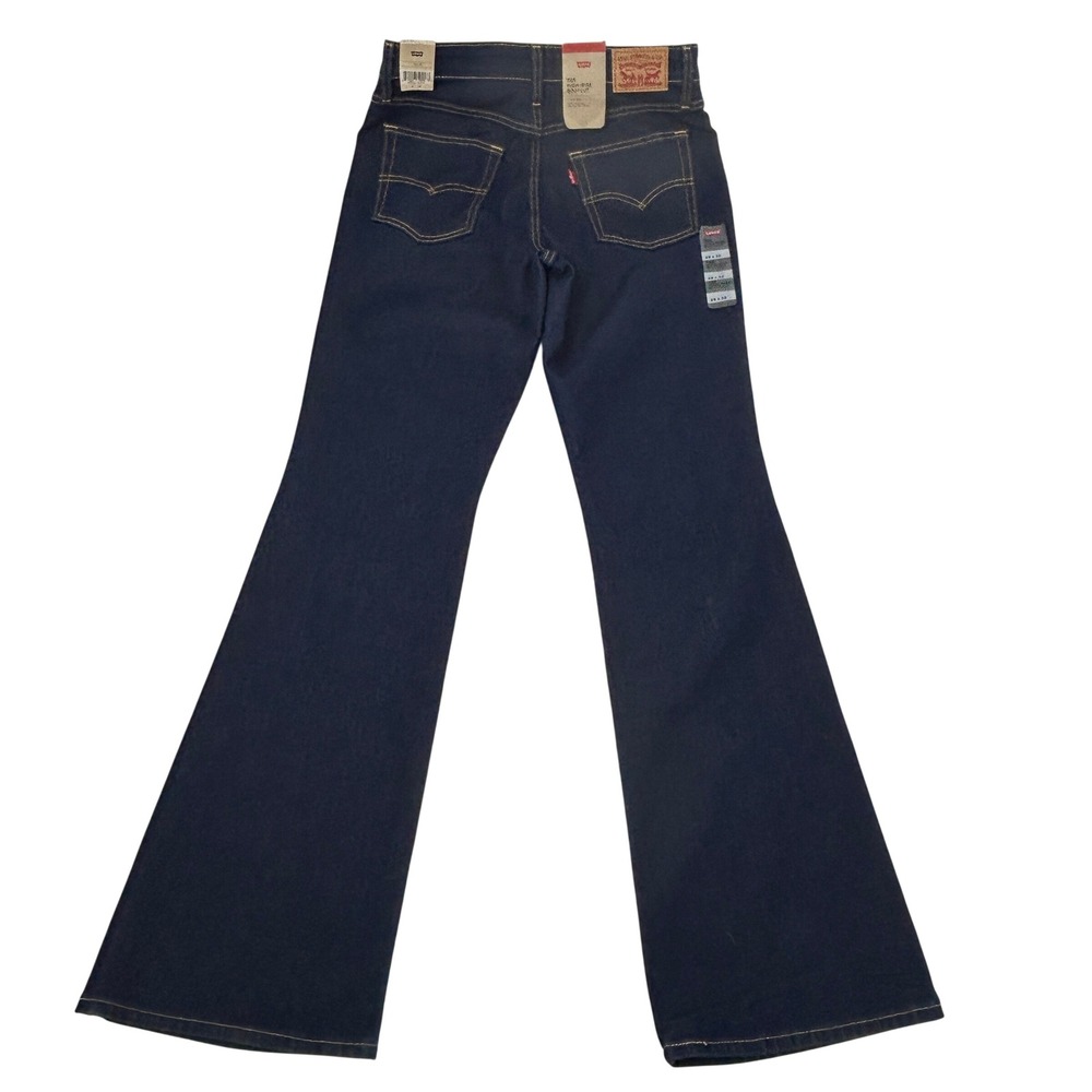 Levi Strauss 725 High Rise Bootcut Jeans Women 29x32 Blue Dark Wash NEW - Picture 8 of 14